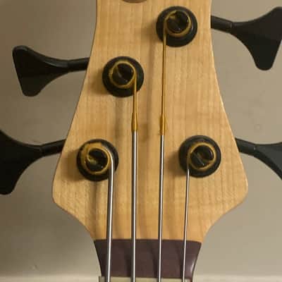 Tom Clement Singlecut 2011 Natural Custom Electric Bass Guitar image 7