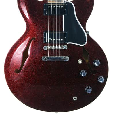 2008 Gibson Custom Shop 1963 ES-335 Red Sparkle -- MATCHING HEADSTOCK, Historic '63 Reissue, Block Inlays image 8