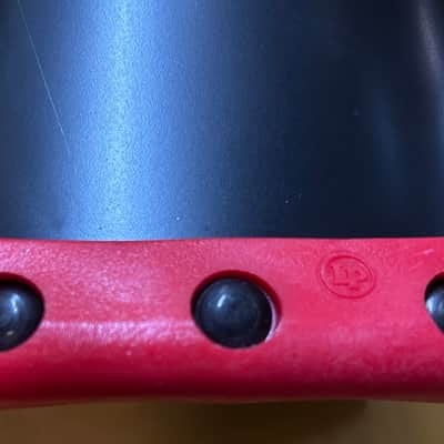 Latin Percussion LP008-N Ridge Rider Rock Cowbell with Self-Aligning .5" Mount  - Black with Red Edge image 3