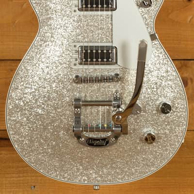 Gretsch G5230T Electromatic Sparkle Jet FT Single-Cut - Silver Sparkle image 9