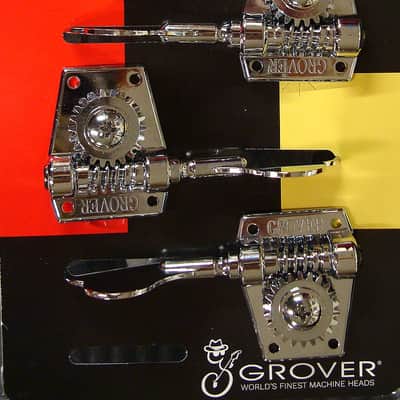 Grover 142C Vintage Bass Tuning Machines, 2 + 2, Chrome image 1