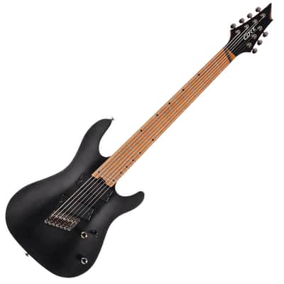 Cort KX307MS Open Pore Black Multi Scale 7 String Electric Guitar image 1
