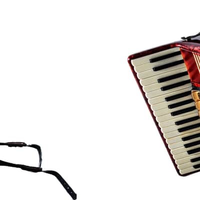Rare Vintage German Made Top Piano Accordion Weltmeister Gigantilli I - 80 bass + Original Hard Case & Shoulder Straps image 21