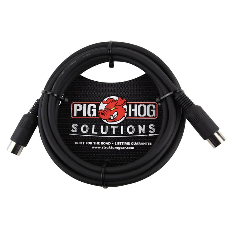 Pig Hog 10-Foot Tour Grade MIDI Cable, Heavy Duty (PMID10) image 1