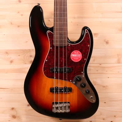 Squier Classic Vibe Jazz Bass Fretless '60s - Laurel Fingerboard, 3-Color Sunburst image 1