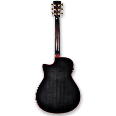 GAEA 41"Solid Spruce Top Acoustic Electric Guitar with D'Adario EXP-16 Coated Phosphor Bronze String image 4