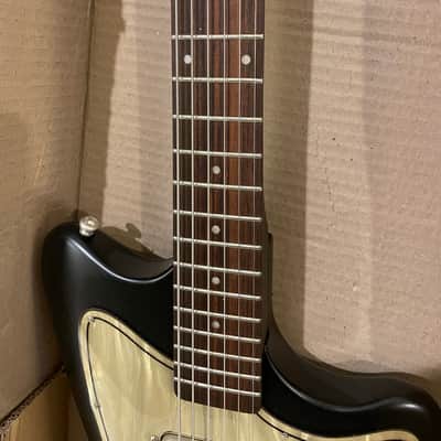 Mint NOS Danelectro Hornet Baritone — New Old Stock Dead on ‘67 Baritone Reissue — Factory Black, Jazzmaster Style image 8