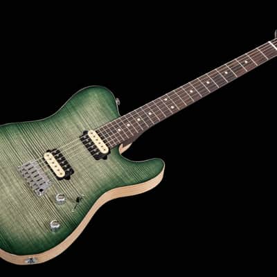 Suhr Modern T Custom Shop FM HH FTGB - Faded Trans Green Burst - Rosewood neck image 15