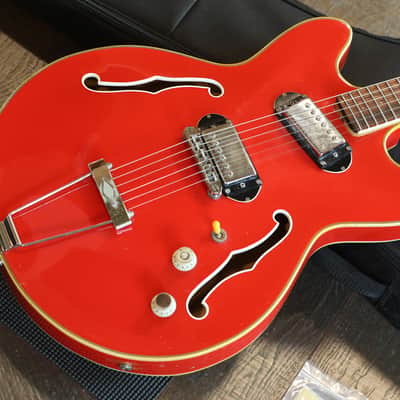1960's Mosrite Hollowbody Electric Guitar + GB image 2