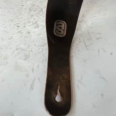 "AS" Leather Guitar Strap used image 17
