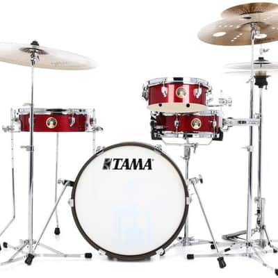 Tama Club-JAM Pancake LJK48P 4-piece Shell Pack with Snare Drum - Burnt Red Mist image 2