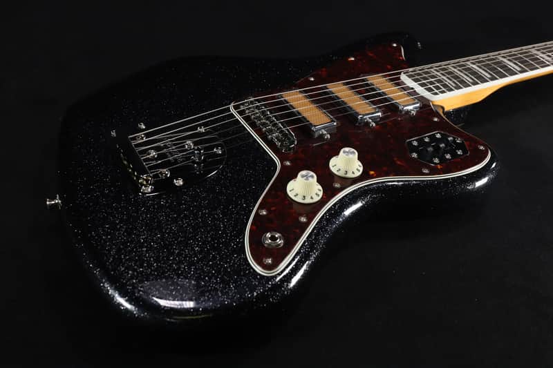 Fender Limited Edition Gold Foil Jazzmaster Ebony Fingerboard - Black Sparkle 539 image 1