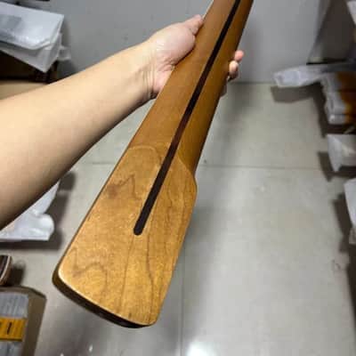 Roasted Maple Wood 5 String Bass Neck, 20 Frets Fingerboard image 5