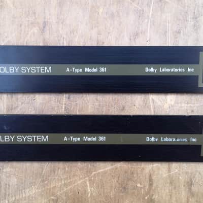 NEW! MINT! Access Plate/Emblem/Thumbscrews for Dolby 361 Noise Reduction Frame image 15