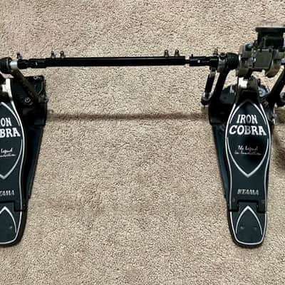 Tama Iron Cobra Power Glide Double Pedal w/ Case and Drum Key image 1