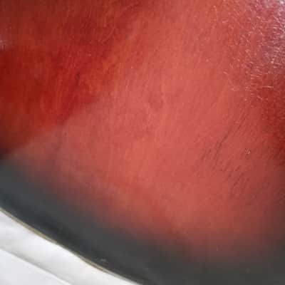 Unknown 1930's Vintage Archtop, probably German / Schonbach made. Archtop probably 1930's - Red / dark sunburst image 17