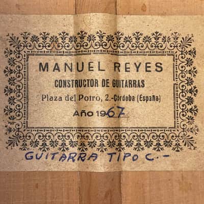 Manuel Reyes 1967 spectacular sounding flamenco guitar with lots of bite, punch and vintage charm - check video! image 12