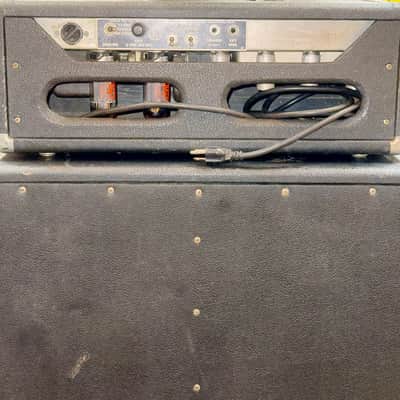 1965 Fender 'Black Panel' Bassman Head & 2x12" Cab image 2