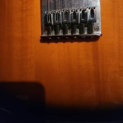 Squier Affinity Telecaster with Maple Fretboard, String Through Body 2021 - Present - 3-Tone Sunburst image 2