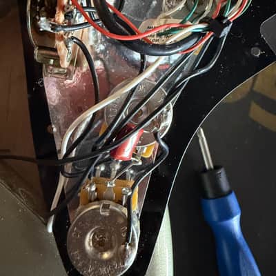 Unknown Custom S-Type Electric Guitar Champagne Metallic | Mighty Mite Robert Cray Neck | Lace Sensor Burgundy Pickups | DiMarzio DP226 Billy Corgan Bridge image 17