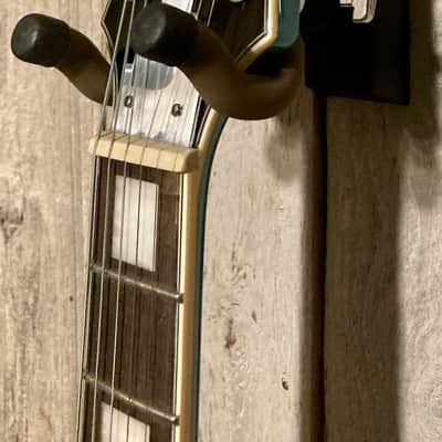 New D'Angelico Premier DC Semi-Hollow Double Cut, Stop-Bar Tailpiece, Ocean Turquoise, Buy Indie! image 8
