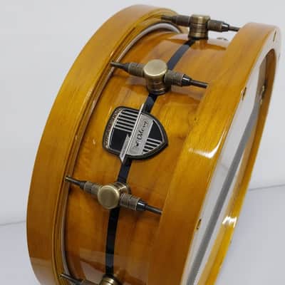 Odery Odery Custom Shop Snare, Araucaria & Teak woods, Wood Hoops and antique brass hardware - 14" x 5.5" image 2