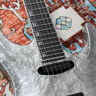 ESP MIJ Original Horizon 1 Limited Edition "Liquid Metal Silver + Ebony" (2025) image 7
