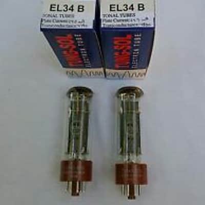 Tung-Sol EL34B Matched Pair Vacuum Tubes. Brand New with Full Warranty! image 4