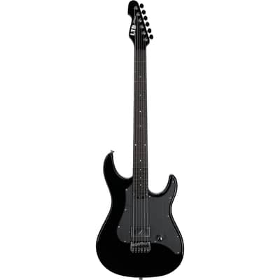 ESP LTD SN-1 Baritone Electric Guitar, Black image 4