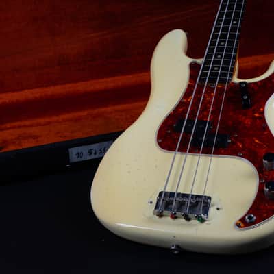 1965 Fender Precision Bass with Rosewood Fretboard - Olympic White image 11