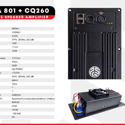 PSG Audio PDA801+CQ260 - 1200 Watt Subwoofer Amplifier Module with DSP image 6