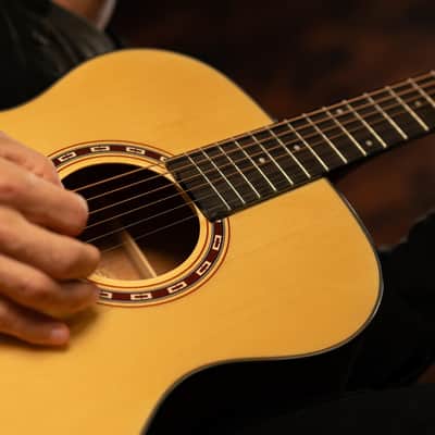 Washburn AF5K Apprentice Series Folk Body Spruce Top Mahogany Neck 6-String Acoustic Guitar w/Hard Case image 7