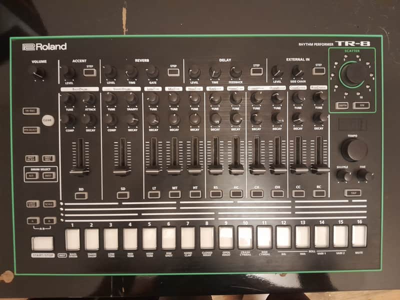 Roland AIRA TR-8 Rhythm Performer Drum Machine 2014 - Present - Black image 1
