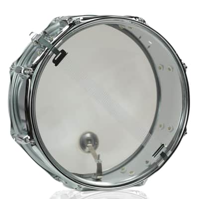 Griffin Metal Snare Drum - 14" x 5 - 5" Steel Chrome Shell - 8 Tuning Lugs & Snare Strainer Percussion Hardware Musical Instrument with Drummers Key for Students & Professionals image 4