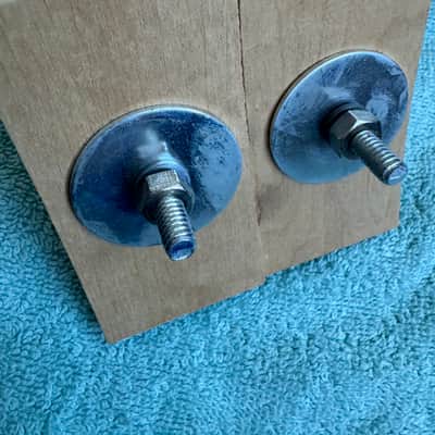Ludwig Two Vintage Marching Bass Drum Eyelet Bracket Mount Part Lot C 70s - Various image 4