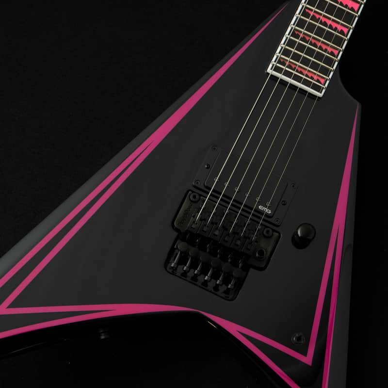 [B-Stock] ESP EDWARDS E-ALEXI PINK SAWTOOTH w/ESP GB-30V -Black with Pink Pin Stripe- #ED1640263 2026 [Made in Japan][Children of Bodom Alexi Laiho] image 1