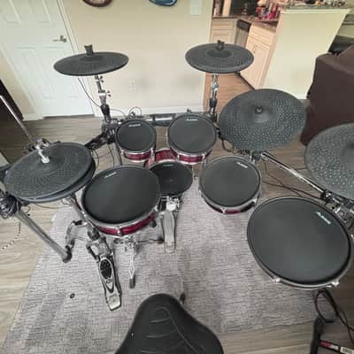 Alesis Strike Pro Kit Electronic Drum Set 2010s - Red Sparkle image 2