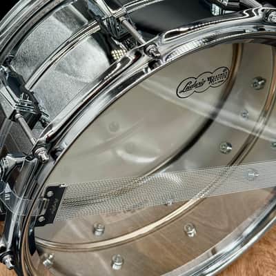 Ludwig LM402 Supraphonic 6.5x14" 10-Lug Aluminum Snare Drum - Chrome-Plated image 18