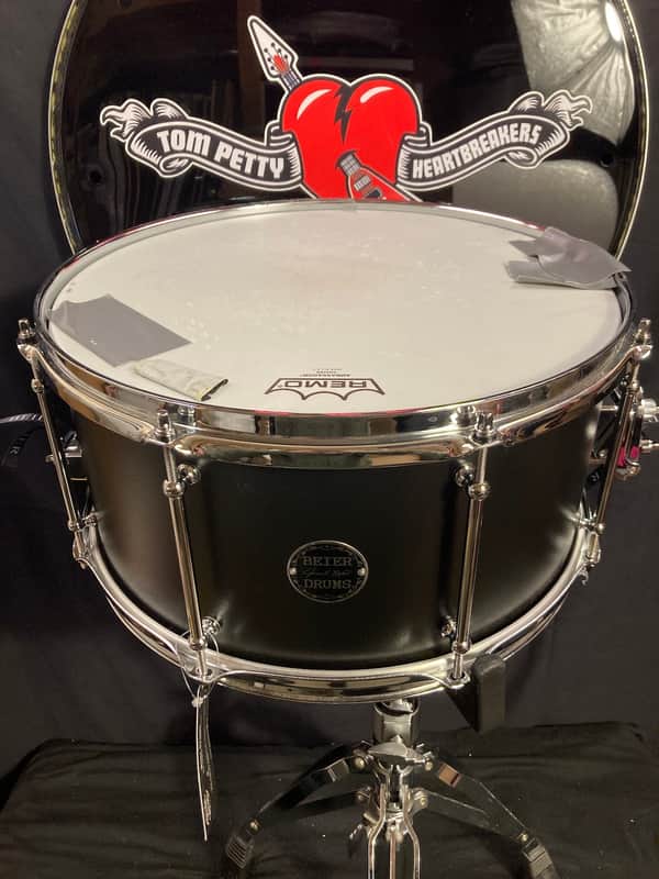 Immagine Steve Ferrone's, Tom Petty and the Heartbreakers, Beier - 7.5x15" Black Steel Snare Drum - 1