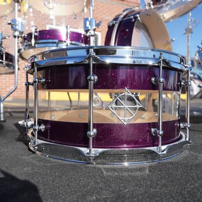 Dixon Artisan Select Proto - Maple/Acrylic 5pc Shell Pack - Deep Purple Sparkle Lacquer  | 12, 14, 14, 16, 22" image 19