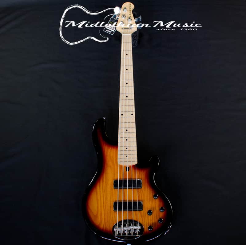 Lakland Skyline 55-01M - 5-String Bass Guitar - 3-Tone Sunburst Gloss Finish (220410437) image 1