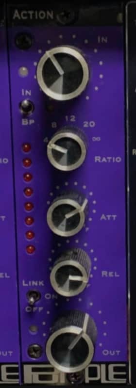 1 of 2 - Purple Audio Action 1176 style 500 Series FET Compressor image 1