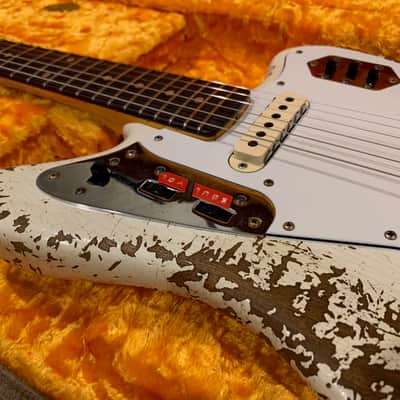 Fender Custom Shop 1964 Jaguar Super Heavy Relic Olympic White image 3