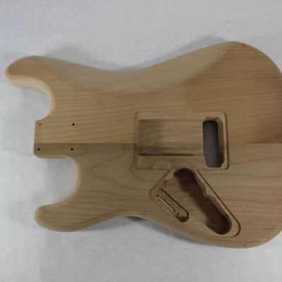 Unfinished Roasted Alder SSS guitar body - fits Fender Strat Stratocaster neck Floyd Rose J1628 image 4