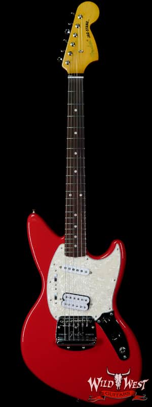 Fender Kurt Cobain Jag-Stang Rosewood Fingerboard Fiesta Red image 1
