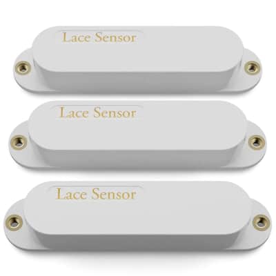 LACE Sensor "Triple Gold Set" 3-Pack Single Coil Pickups - White image 2