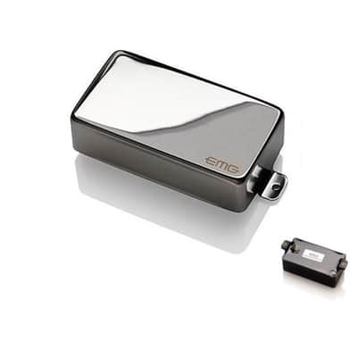 EMG 81 Active Ceramic Humbucker Guitar Pickup - Chrome-NEW image 1