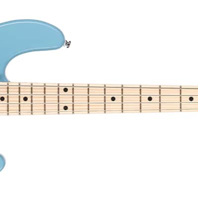 Sterling by Music Man Stingray Ray4 Bass Guitar - Chopper Blue image 2