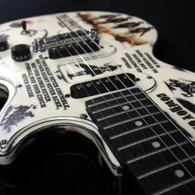 Custom Painted and Upgraded Epiphone Les Paul SL - Aged and Worn With Graphics image 15