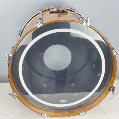 Vintage Premier Birch Bass drum – 1970s – Natural Gloss Finish – Made in England image 6